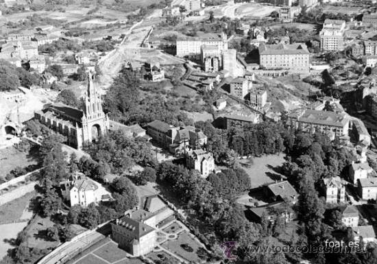 Basilica de Begoña-Santutxu en segundo plano (1959)