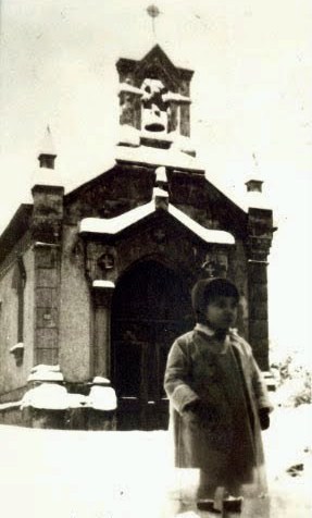 Imagen invernal de la ermita