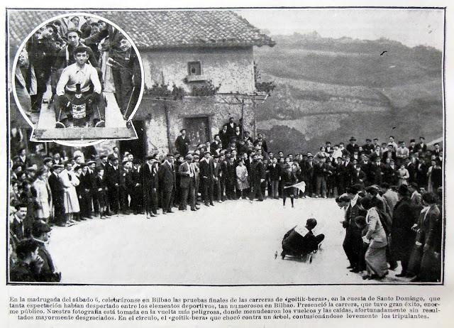 Carrera de goitiberas en la bajada de Santo Domingo