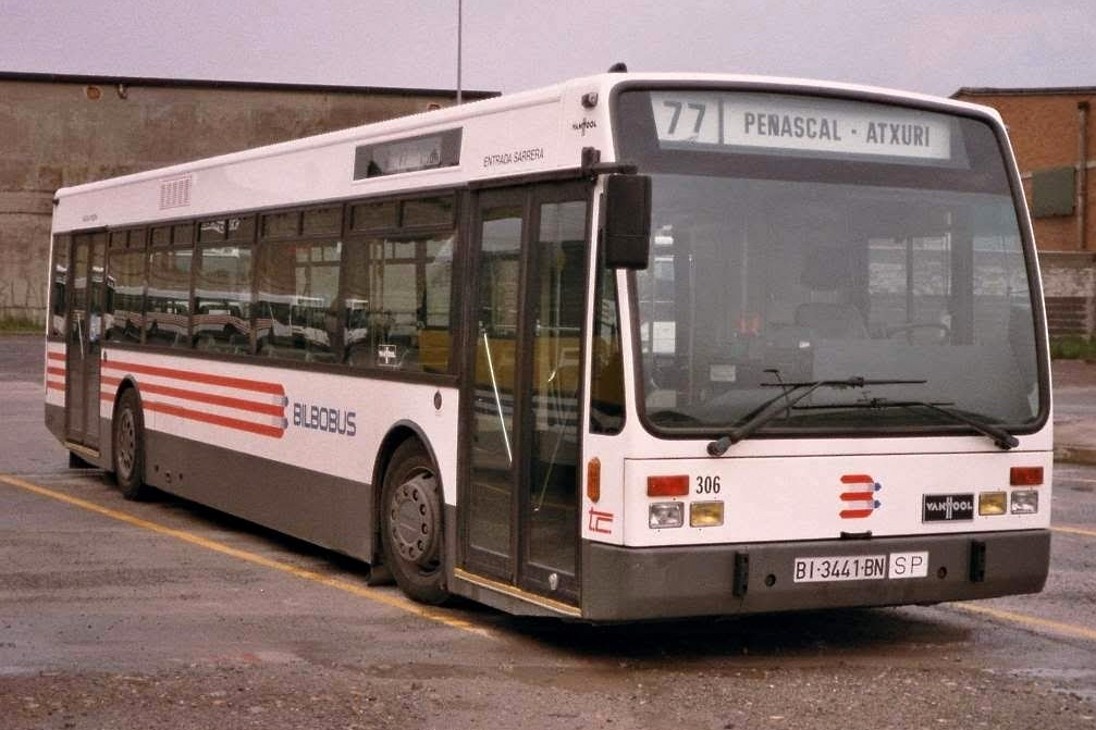 77 Peñascal-Atxuri. 1993 Foto Xavi Flórez Bus_306 Man Vanhool_1993-08(XF)