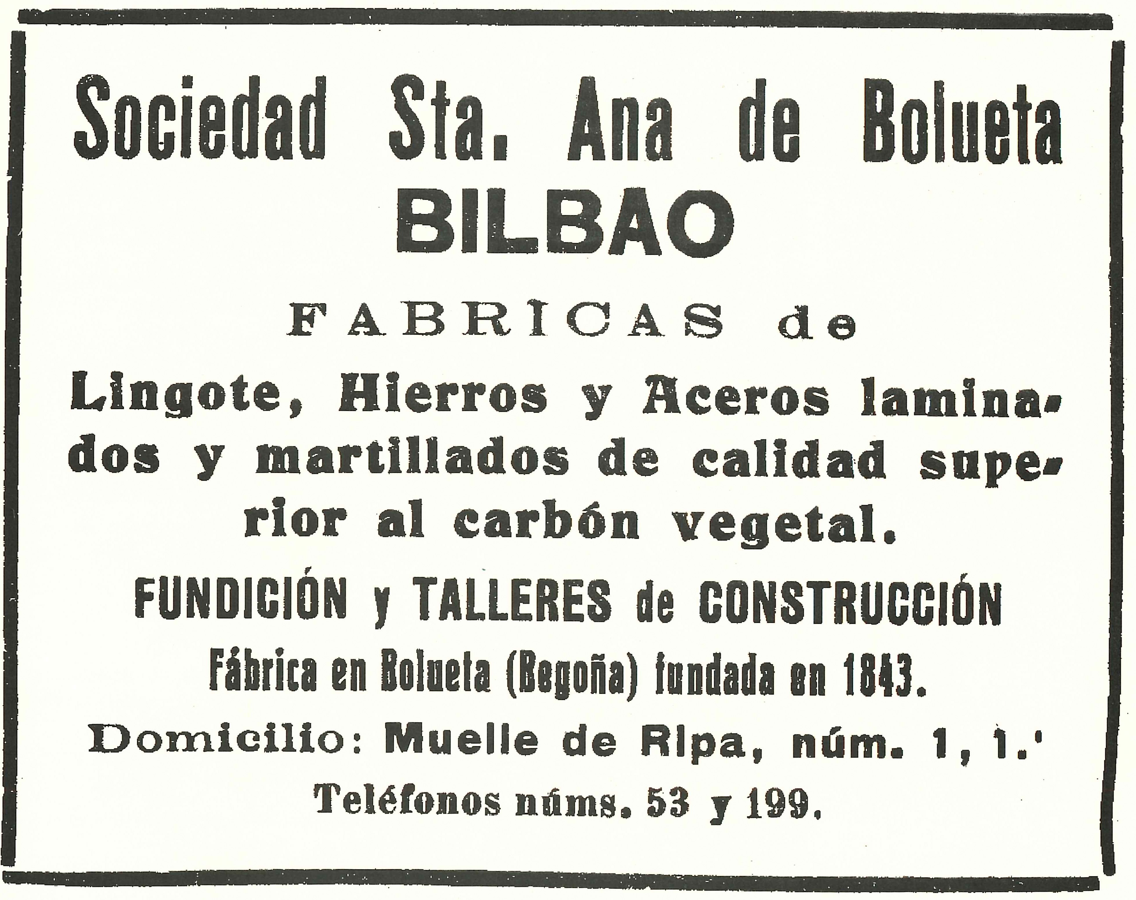 Anuncio en los años 20