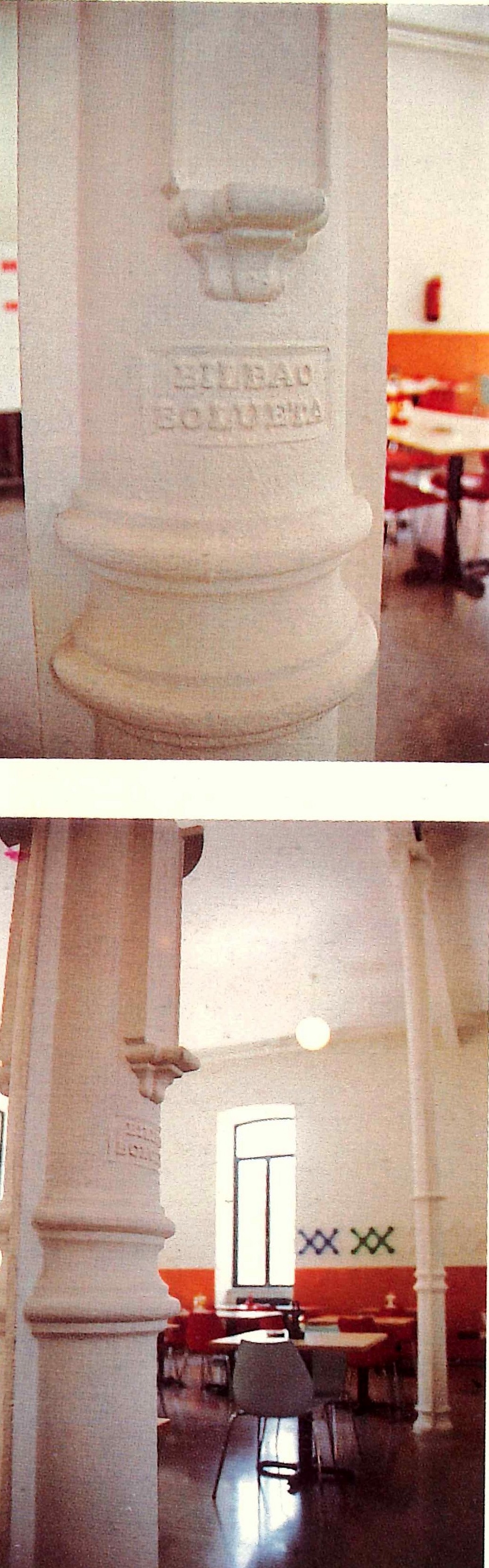 Columnas de hierro elaboradas ppor Santa Ana en 1898