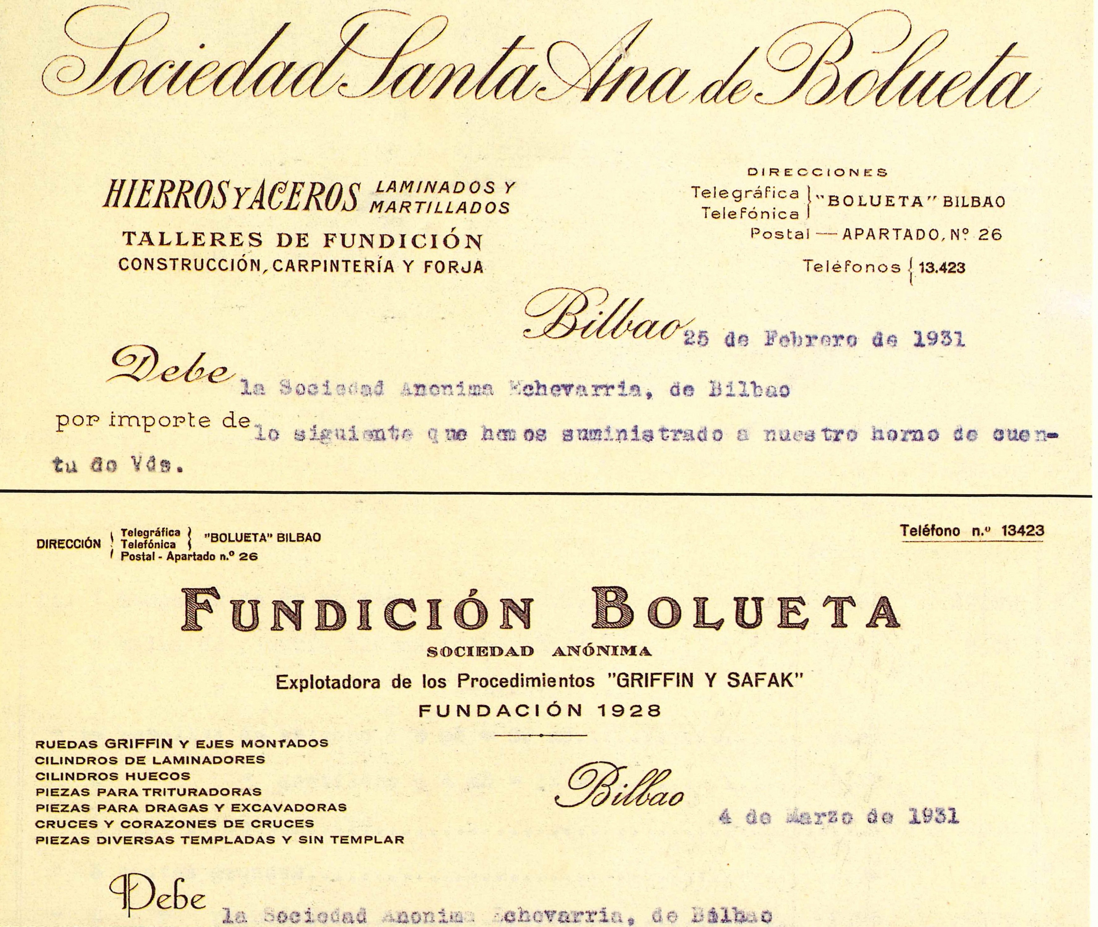 Factura de 1931