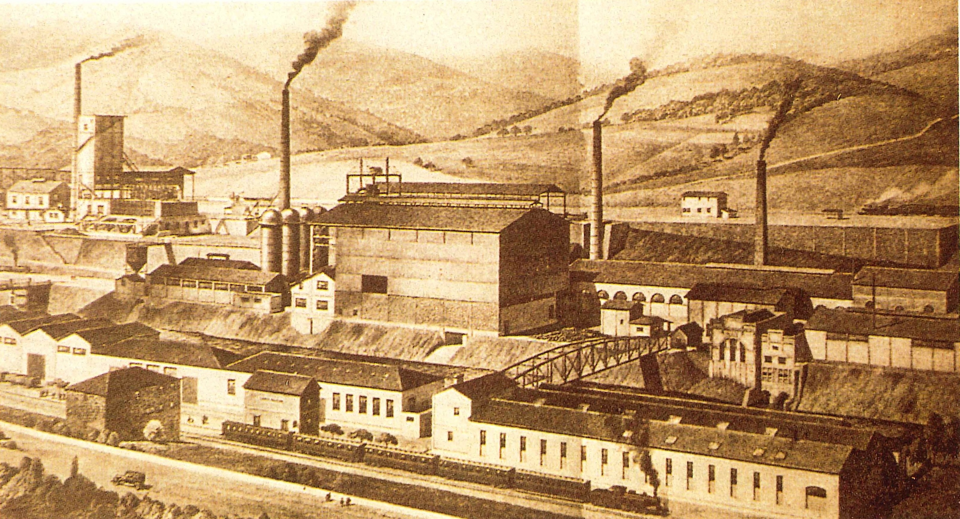 Fábrica de Echevarria en Santa Agueda, ampliación de la de Begoña que alquilaba hornos a Santa Ana