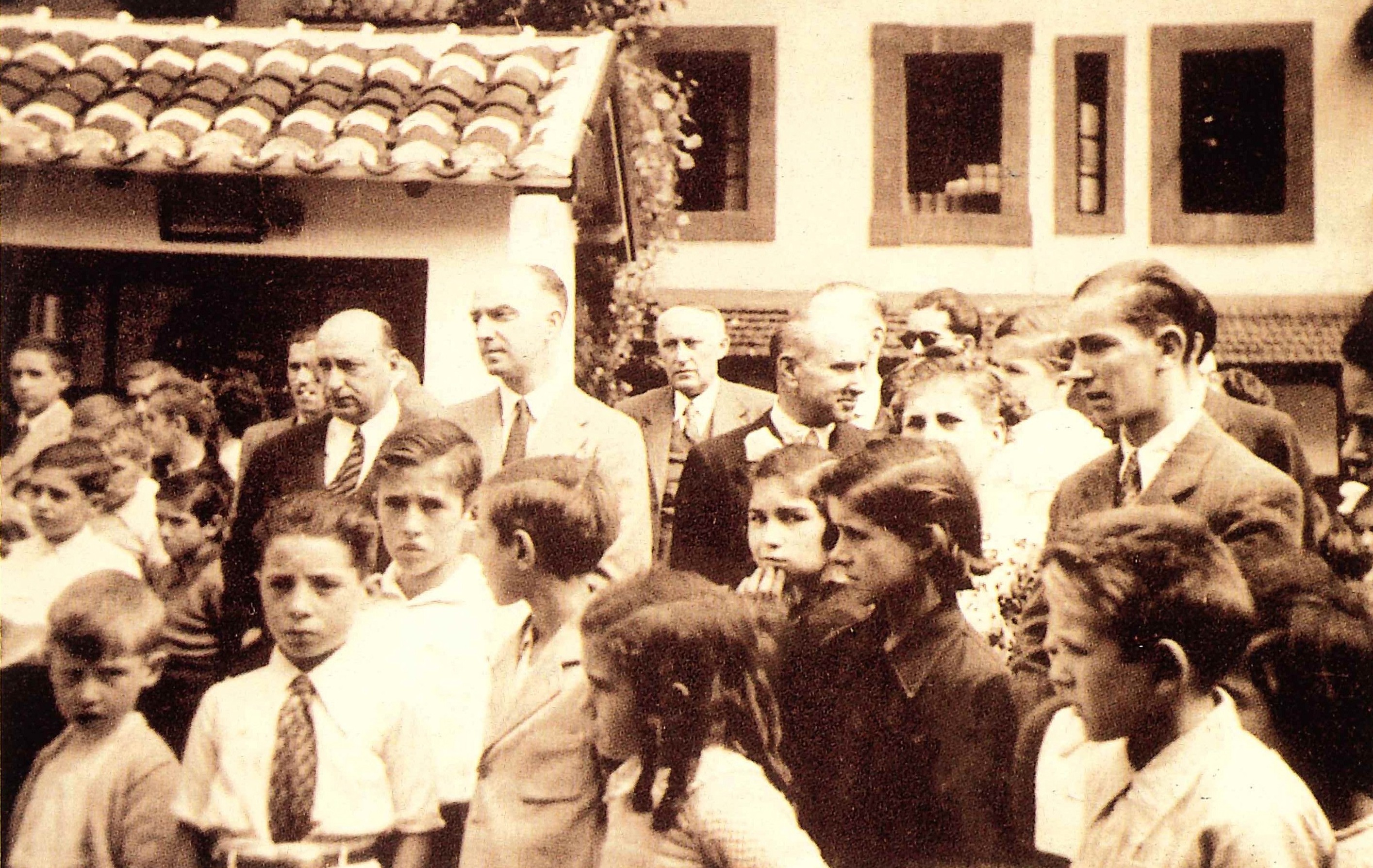 Fista de Santa Ana con su presidente Luis Olabarri