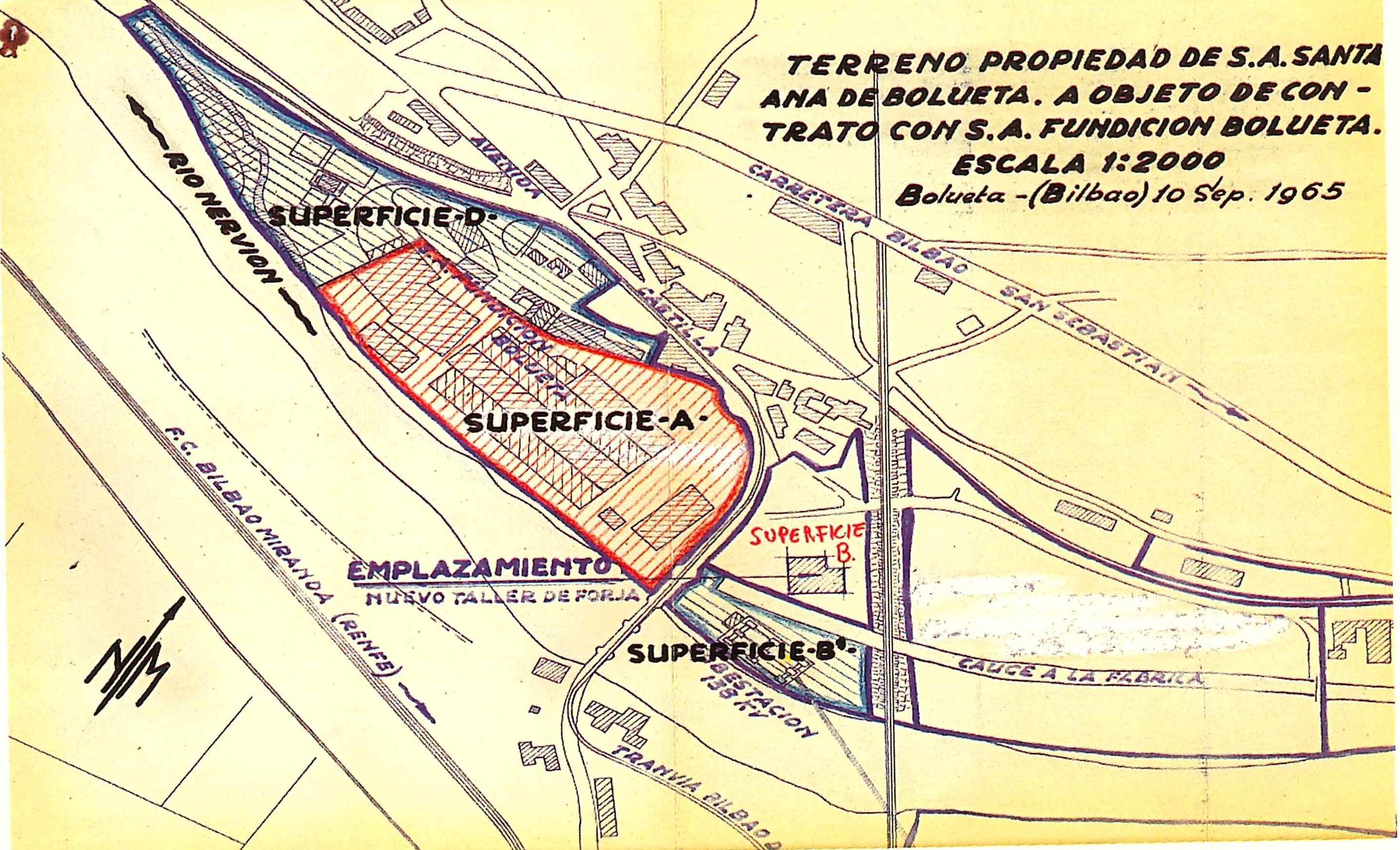 Terrenos de Santa Ana vendidos en 1965