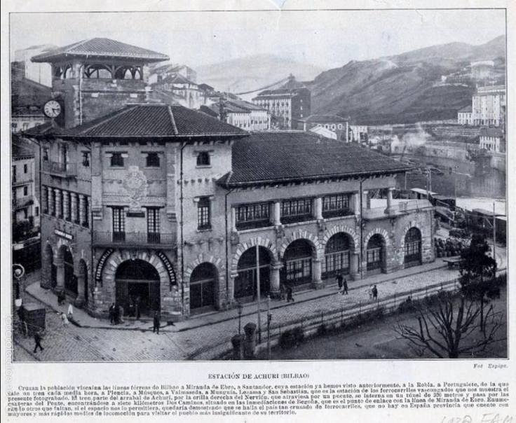 1920. Estación de Atxuri.
