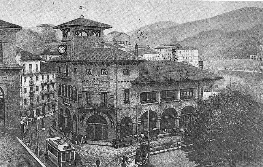 Imagen de la estación en una foto tomada en 1930