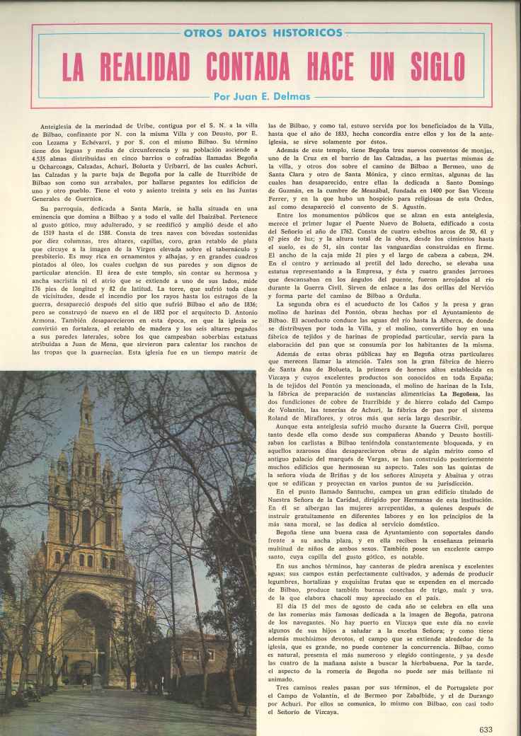 El correo de Vizcaya. Begoña Marzo 1975-2