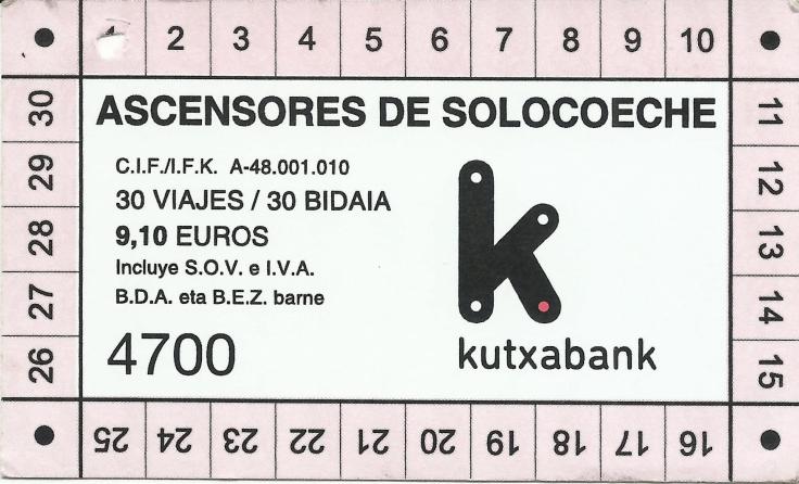 Bono de 30 viajes comprado el 16 de junio de 2022, 4 días antes del cierre. 9,10€