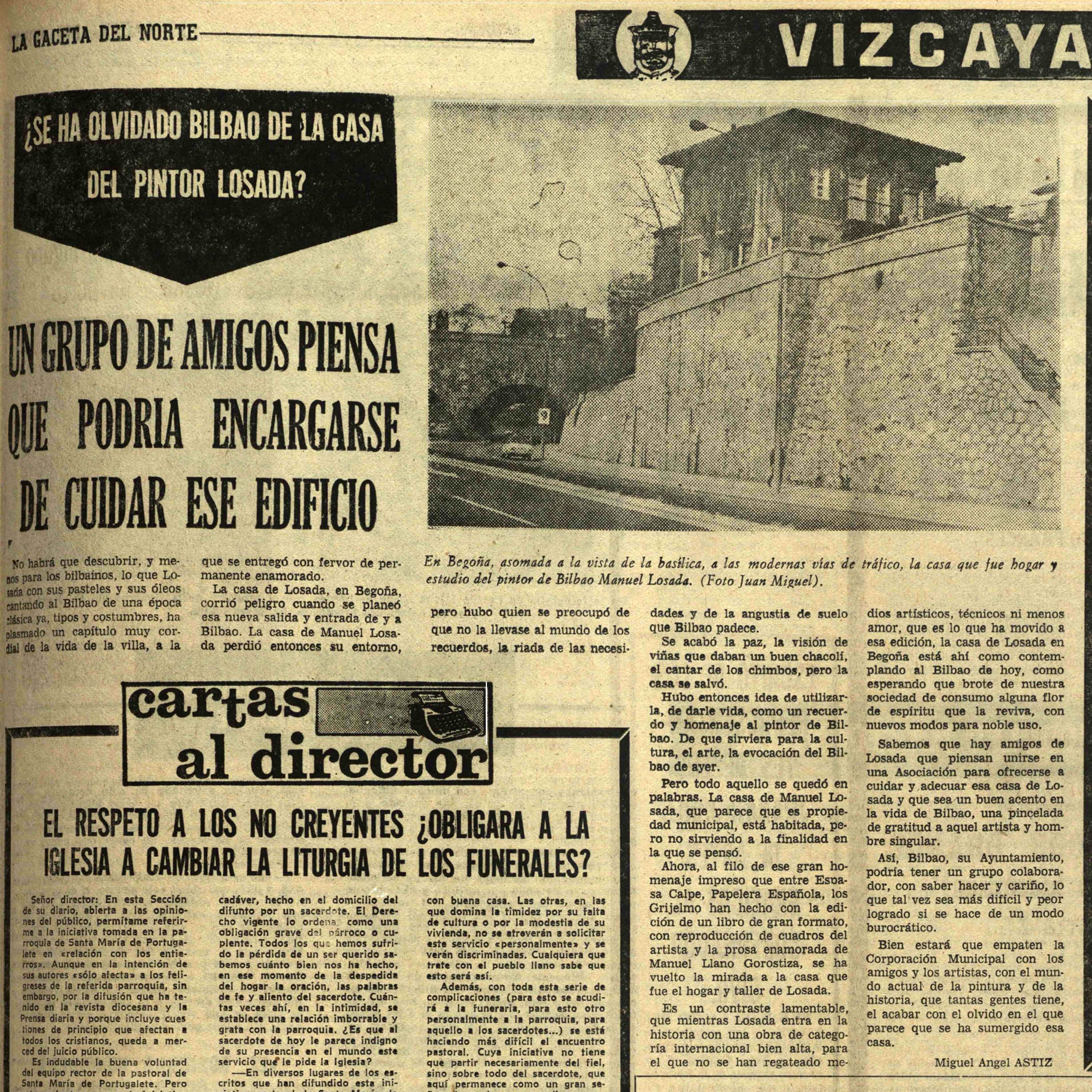 Páginas desdeLa Gaceta del NOrte. Casa de Manuel Losada 1976_03_09