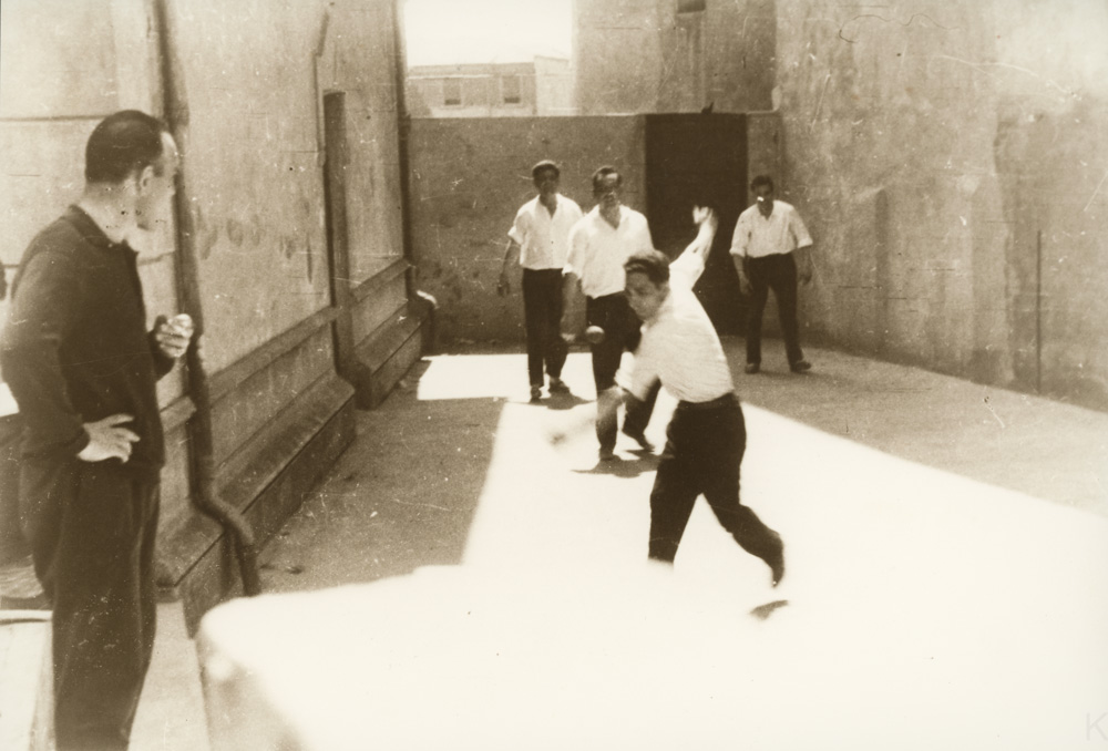 Año 1.961. Desafío en el frontón Etxe-Leku, del bar del mismo