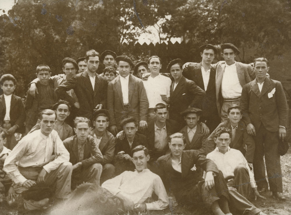 Bolibar. Forofos del Santutxu F.C.