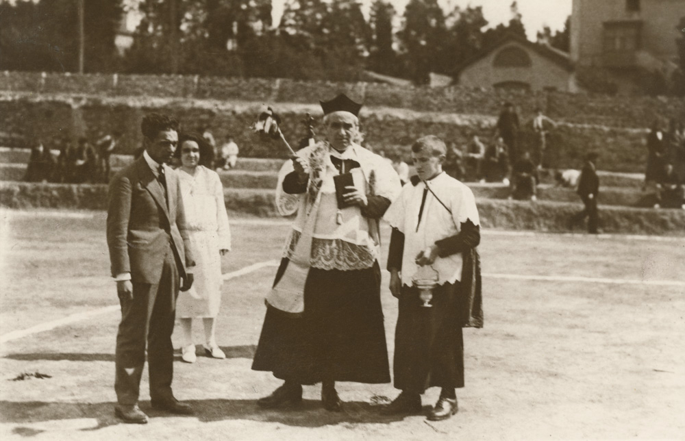 Bendición de la bandera e inauguración del campo Landa Orlegui