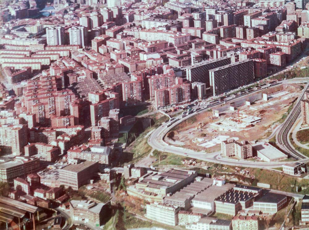 Vista aérea del barrio.